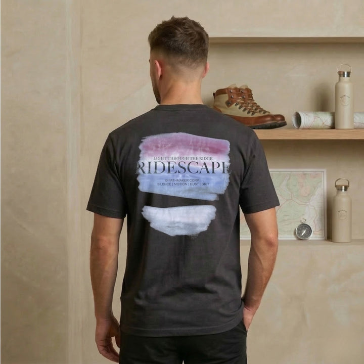 Noir Ridescape Streetwear Tee
