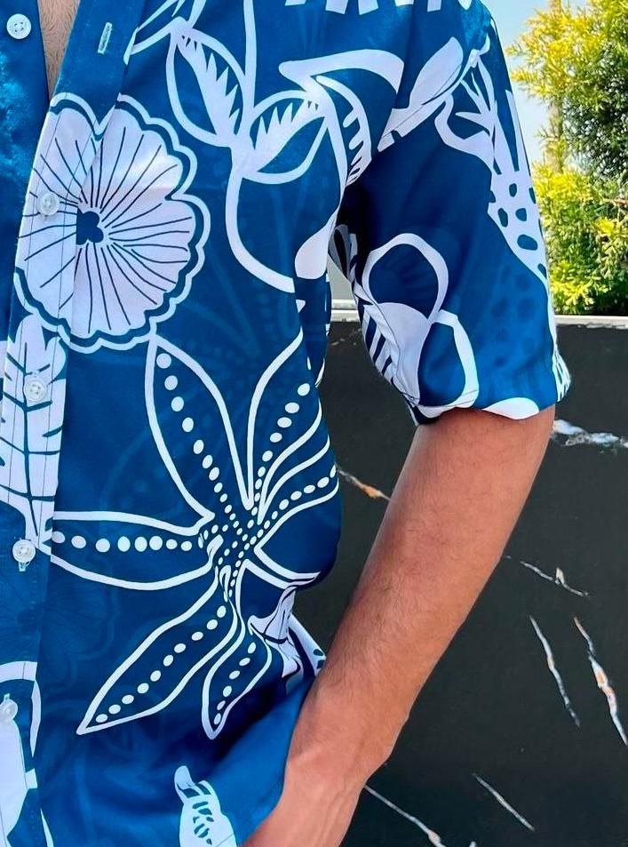 Ocean Bloom Statement Shirt