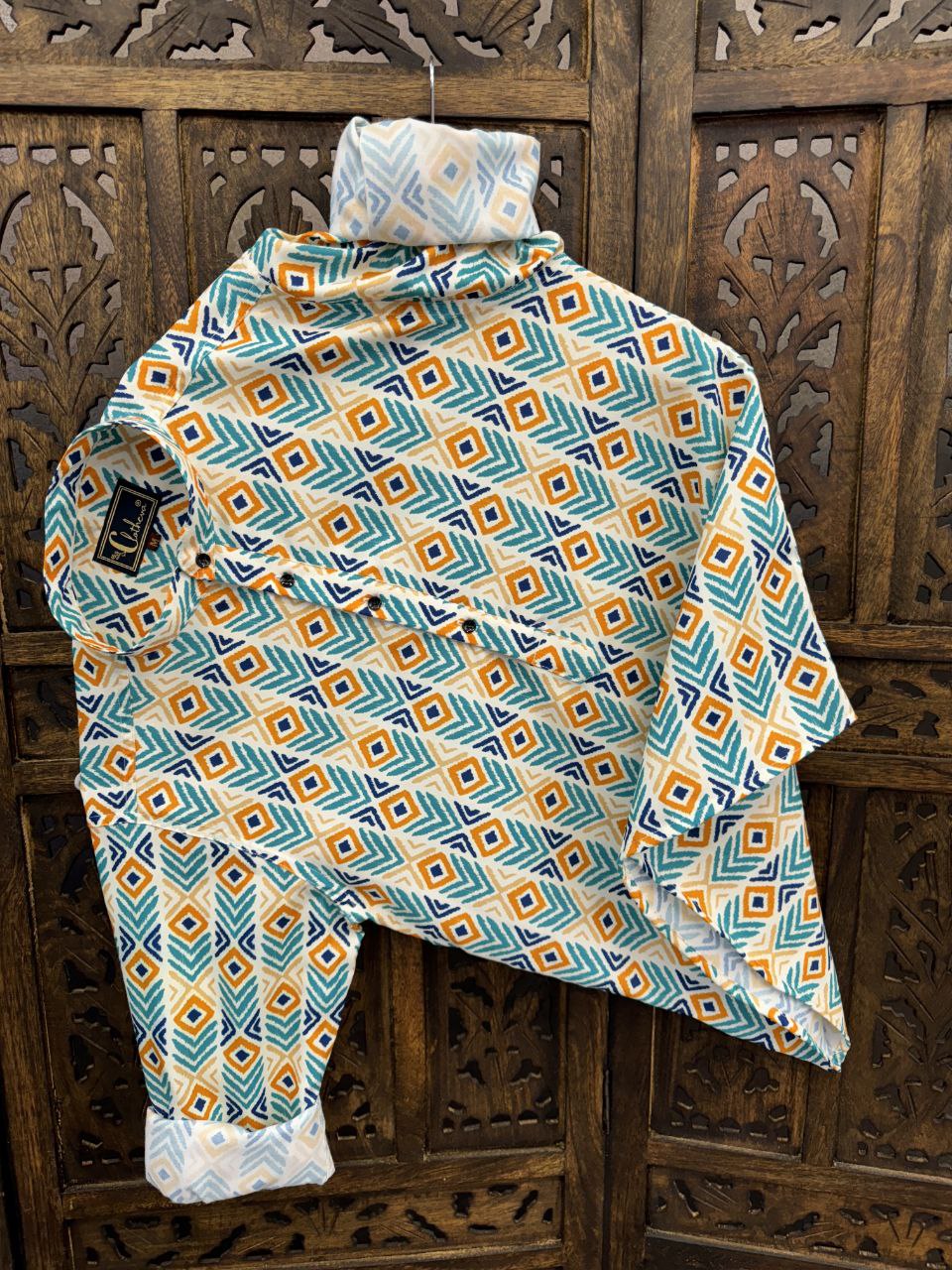 Clothexo Desert Mosaic Designer Shirt