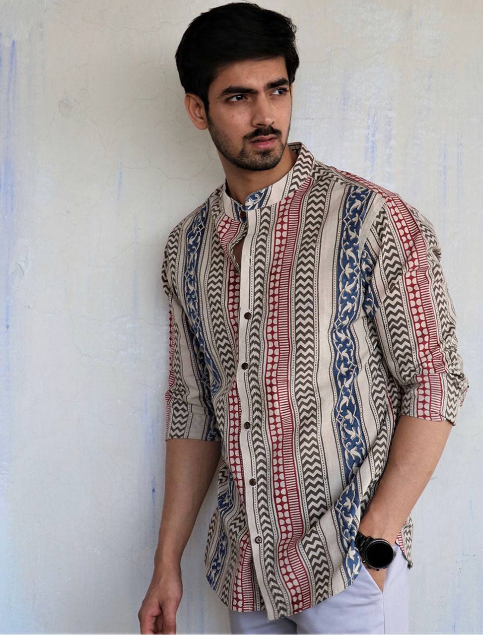 Clothexo Vintage Stripe Fusion Shirt