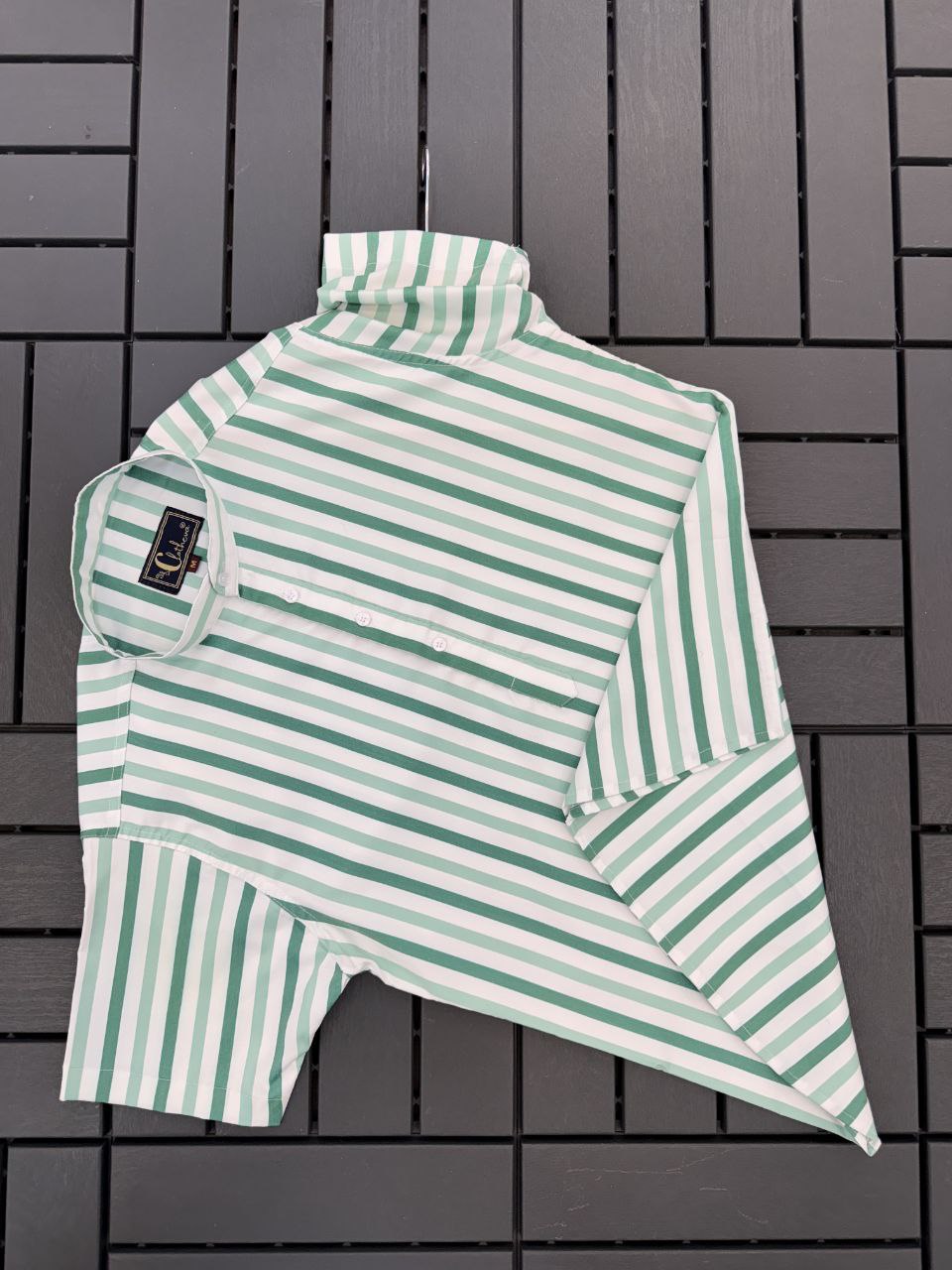 Mint Riviera Stripe Shirt