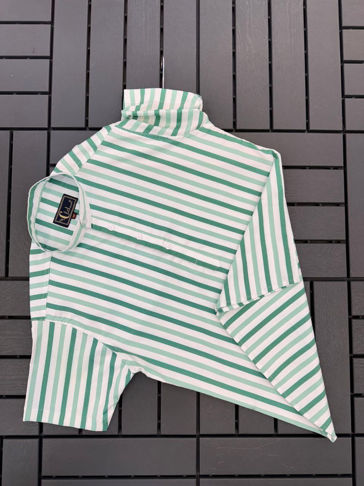 Mint Riviera Stripe Shirt