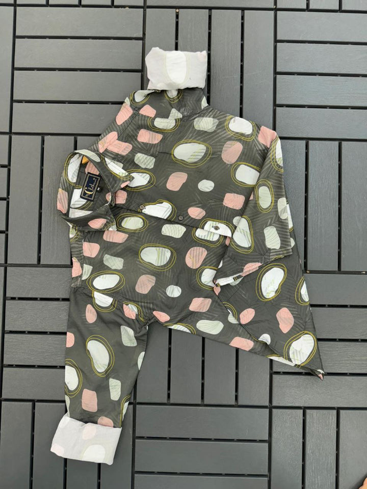 Clothexo Olive Stone Co-ord Style Shirt