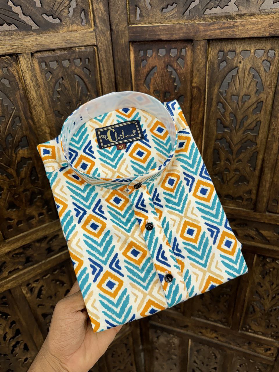 Clothexo Desert Mosaic Designer Shirt